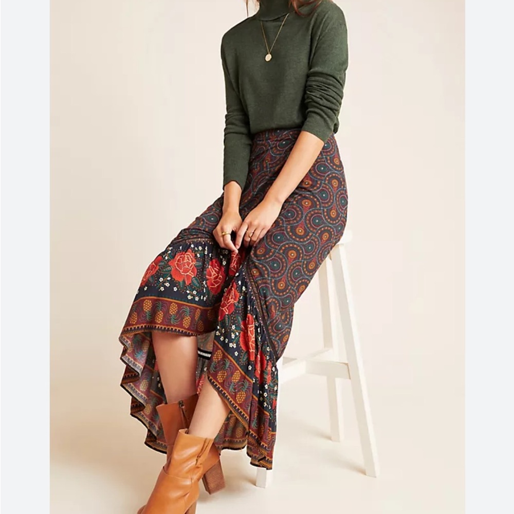Farm Rio Cordoba Wrap Maxi Skirt